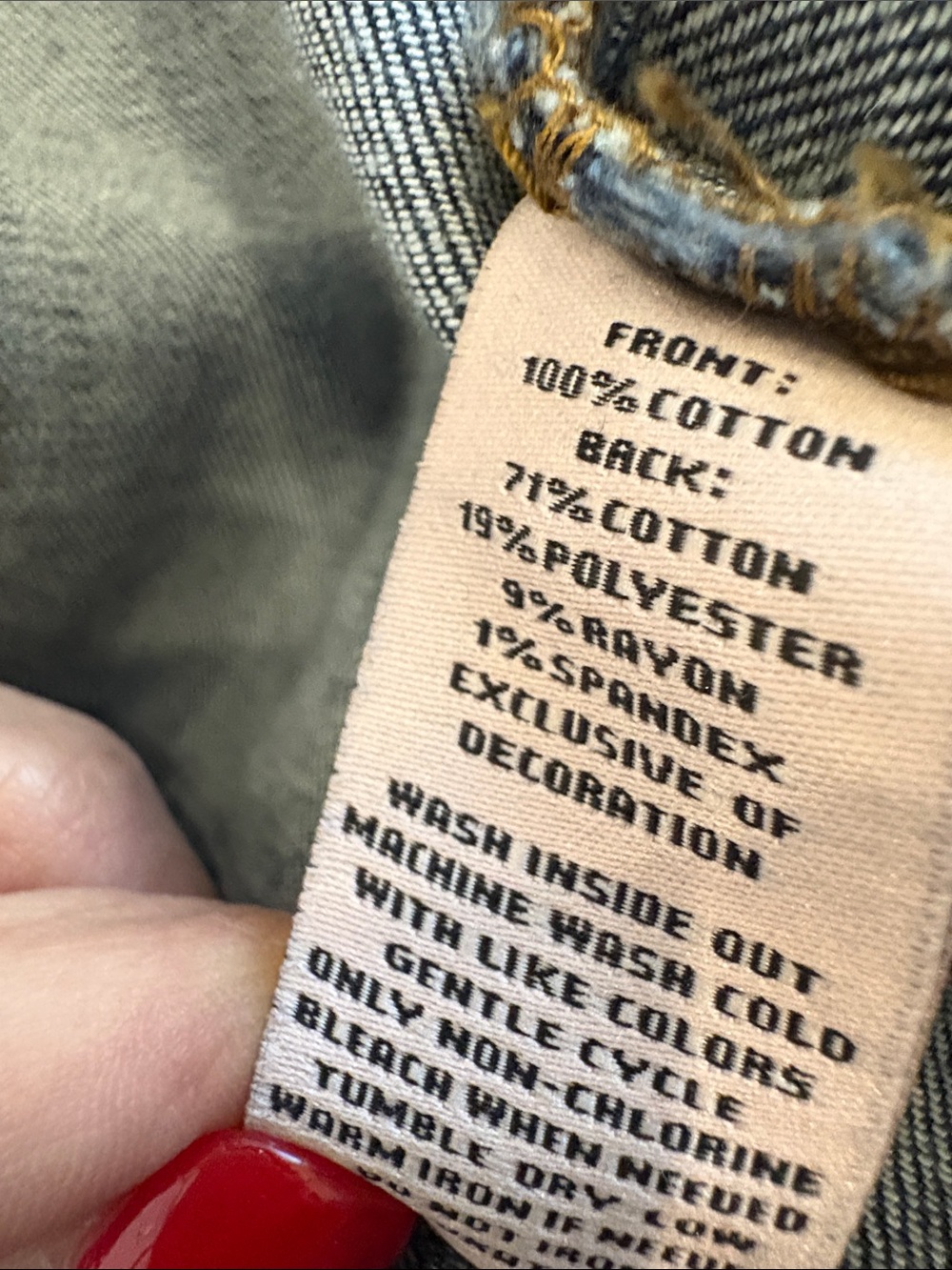 New Juicy Couture Dark Blue Denim Jacket with Branded Snap with Blingy accents L - Picture 8 of 8